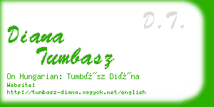 diana tumbasz business card